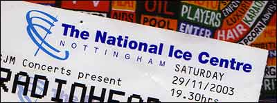 Muse were playing on the previous night. Busted later this week. Atomic Kitten next year. It's all happening in Nottingham.