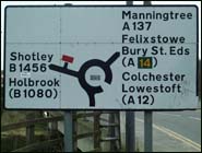 Roundabout at end of Wherstead Road
